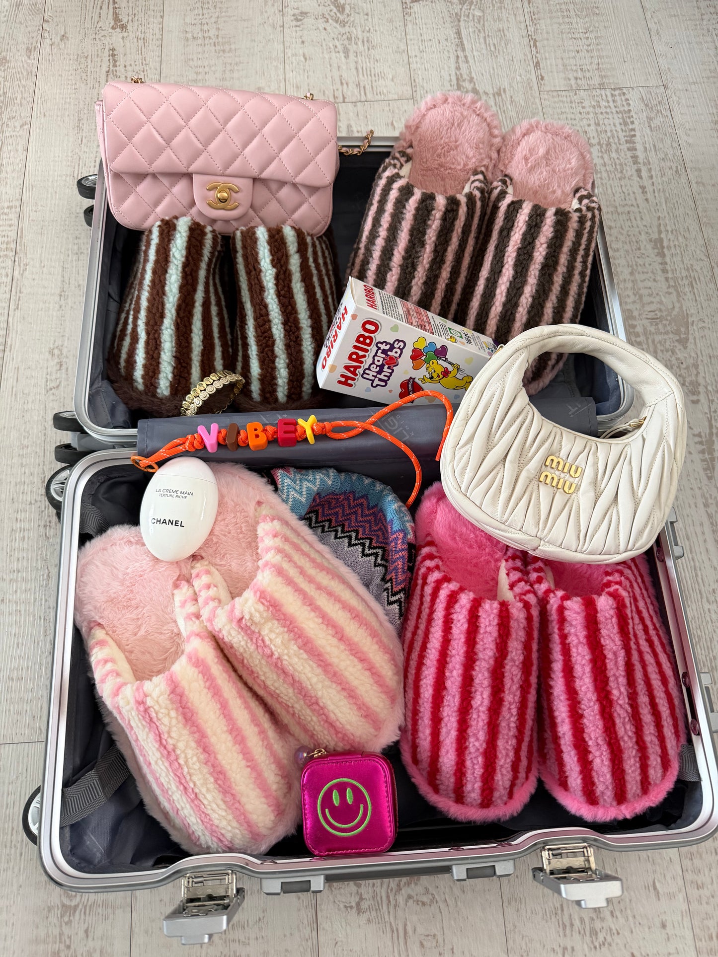 V-DAY Stripe Slippers