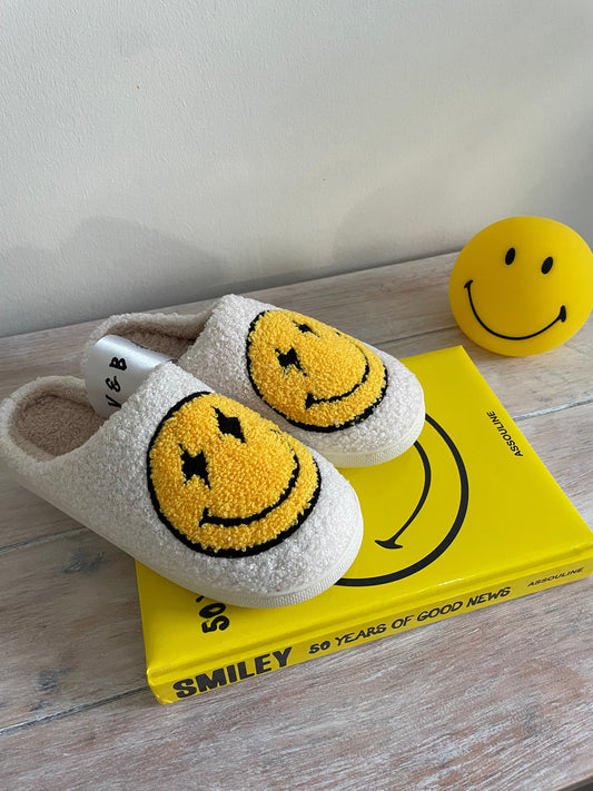 OG Smiley Lightning Bolt Slippers