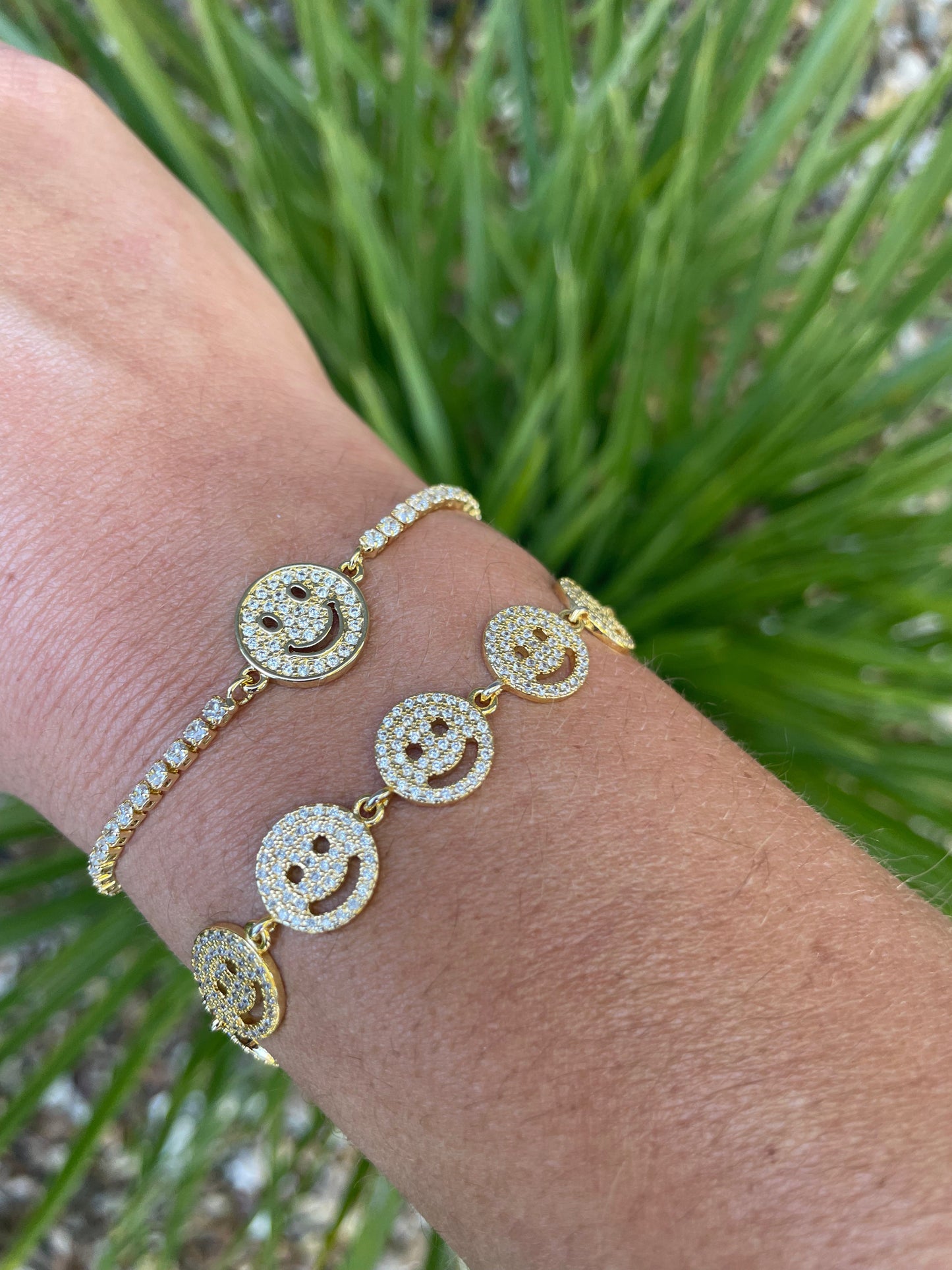 Smiley Tennis Bracelet