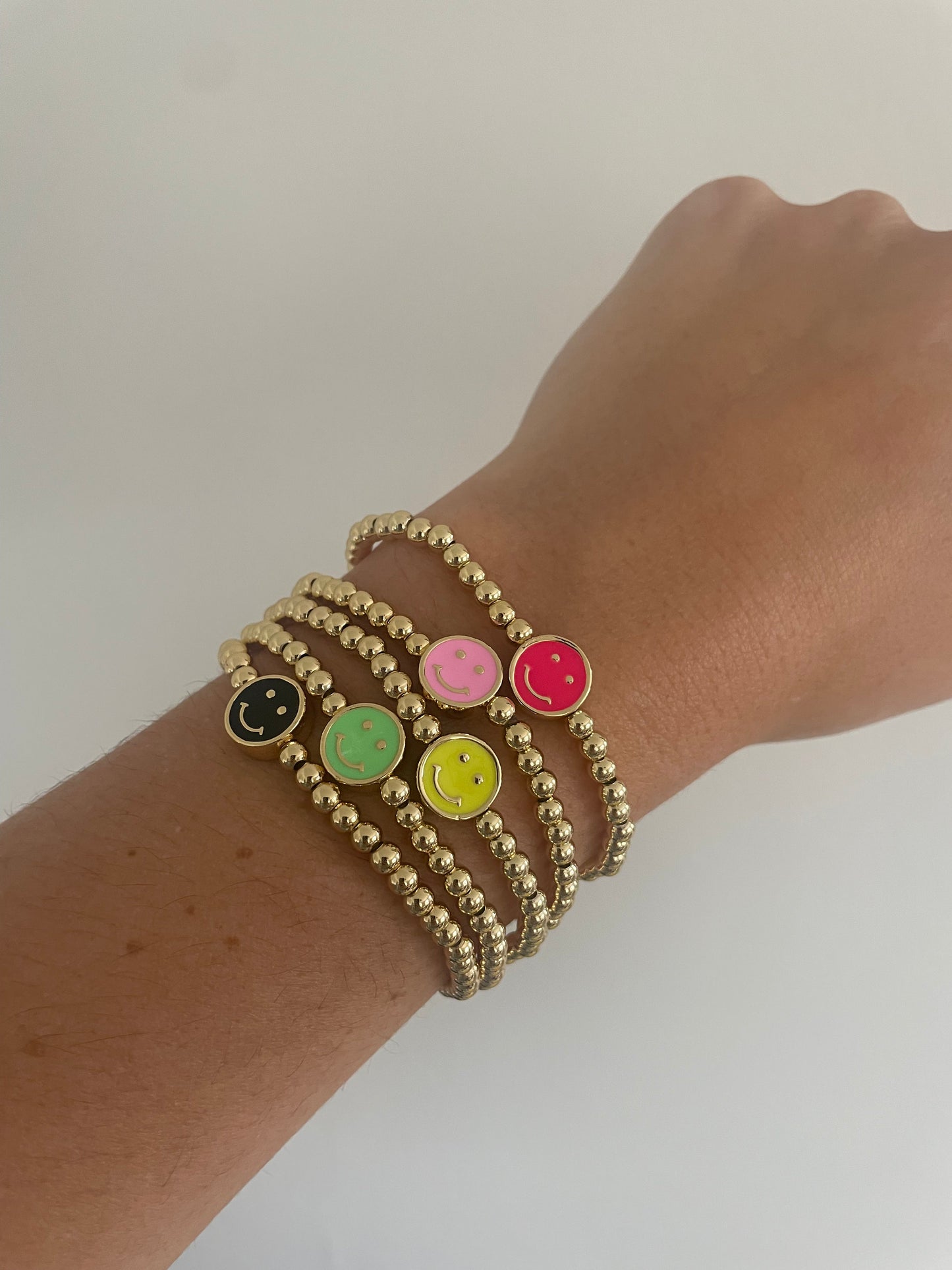 Smiley Beaded Bracelet