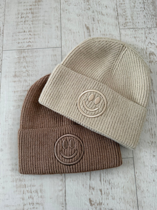 Smiley Knitted Beanie