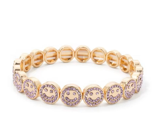 Happy crystal bangle